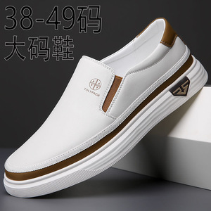 Mocassins décontractés en cuir pour hommes, à enfiler, talon bas, confortables pour la conduite, grandes tailles 48 49, origine Wenzhou - Product Image 5