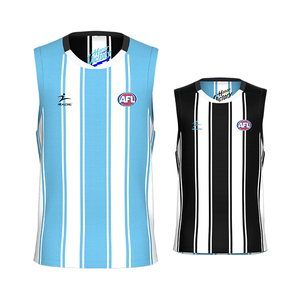 Maillot de football personnalisé Afl 100% polyester sublimation Style australien maillot de rugby sans manches - Product Image 6