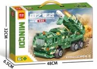 Blocs de construction militaires, char, véhicule à missiles, voiture blindée, briques d'assemblage DIY, jouet pour garçons MD