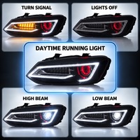 Kit de phares avant LED PCS-H08 pour Volkswagen VW Polo MK5 6R 6C GTI TSI 2009-2017