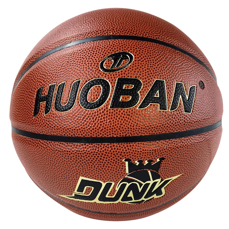 Oem deign or stock size 7 outdoor team training Pu leather basketball for promotion