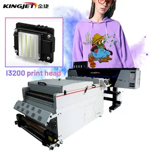 T shirt dual head dtf printer and powder shaker cutter machine film jet machine digital inkjet dtf printer