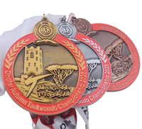 Fabricant personnalisé plaqué or 3D UV Grandmaster Herbie Thompson Arts martiaux karaté judo médaille en métal pour les sports de combat
