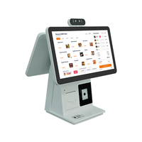 Terminal de Punto de Venta con Pantalla Táctil de 15.6 Pulgadas, Lector de Tarjetas, Escáner QR y SDK para Supermercados/Restaurantes