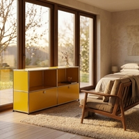 Meuble de rangement contemporain en acier, style nordique, avec tiroirs organisateurs, console de table classique, dimensions ajustables, pour rangement flexible
