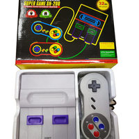 Console de jeu portable SNES 32 bits HD TV SN-200 pour le commerce extérieur, avec 12 jeux intégrés, compatible FC rouge et blanc