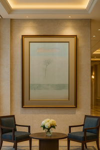 Pinturas Nihonga de Bambú Otoñal con Marco Hecho a Mano, Estilo Japonés, Decoración de Arte para el Hogar y la Empresa, Artículo de Pared, Estilo Japandi - Product Image 3