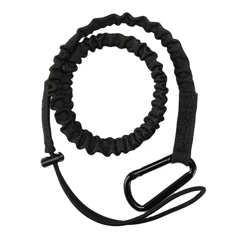 Porte-clés rétractable à ressort Longes en spirale Crochets Poignet Bobine Porte-clés Cordon extensible avec fermoir en plastique