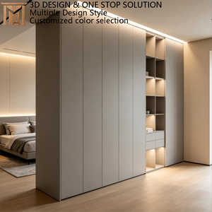 Meubles de chambre d'hôtel intégrés avec un organisateur de garde-robe fonctionnel pour le rangement - Product Image 1