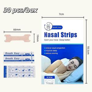 Bande nasale de ventilation Nasenstrips Plâtre nasal respirant hypoallergénique sans latex empêchant le produit de ronflement - Product Image 2