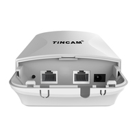 TiNCAM 5G 5KM 867Mbps CPE Inalámbrico para Exteriores Resistente al Agua, Puente Punto a Punto, Router AP PoE, Puerto WAN/LAN de 100M/1000M