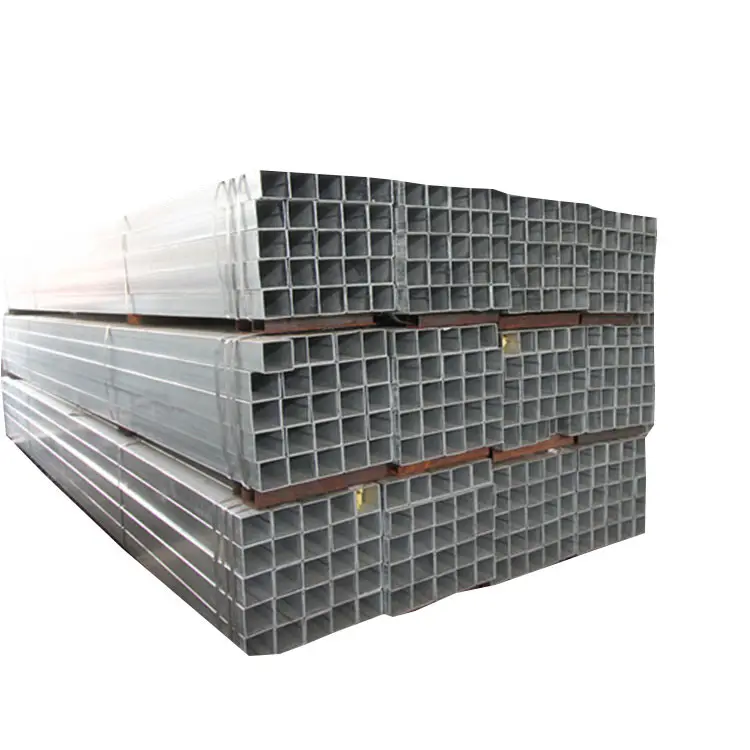Tubing for Construction Hot Sale Q195 Q235B Galvanized Square or Rectangular Steel Structure Pipe Erw GB 6479-2000 GB 18248-2000