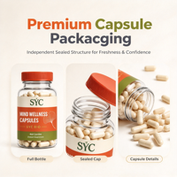 Capsules de Ginkgo Biloba pour la mémoire, la concentration et le soutien immunitaire, 60 capsules végétaliennes, complément alimentaire pour la santé du cerveau pour adultes, service OEM ODM, étiquette privée