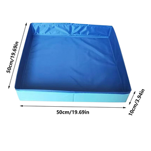 <span class=keywords><strong>Piscine</strong></span> pliable étanche pour animaux de compagnie en <span class=keywords><strong>plastique</strong></span> <span class=keywords><strong>dur</strong></span> conception carrée chats et enfants <span class=keywords><strong>piscine</strong></span> de rembourrage pour chien améliorée - Product Image 3