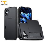 Nouveau 2-en-1 Universel TPU PC Dur Antichoc Téléphone Cas Pour Iphone16 Pro Max Portefeuille-Style Mobile Téléphone Cas