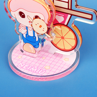 Ornements en acrylique transparent personnalisables, simple ou double face, avec motifs de dessins animés – Présentoirs d'anime imprimés UV, illustrations personnalisées acceptées