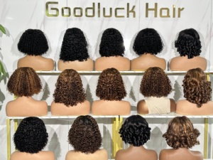 Pelucas de Cabello Humano Virgen Malayo Natural, con Frente de Encaje Transparente HD 4x4, Estilo Bob <span class=keywords><strong>Corto</strong></span> Liso, Sin Pegamento, Pre-Depiladas - Product Image 4