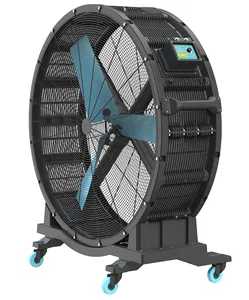 Commerciële Beweegbare 1.25M Diameter Ventilator Gym Floor Drum Fan