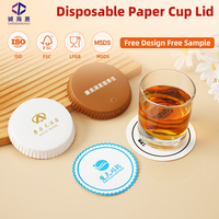 Couvre-gobelets en papier jetables universels pour boissons chaudes, sur mesure, vente en gros pour hôtels