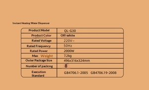 Best Seller Portable <strong>Mini</strong> Desktop Electric Instant <strong>Water</strong> <strong>Dispenser</strong> with LCD Display and Plastic Housing for Home - Product Image 6