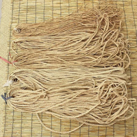 Vente en gros Corde jacinthe écologique Bobine de ruban tressé en raphia naturel Cordes d'emballage au meilleur prix