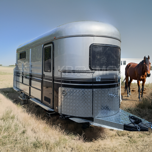 Australia Standard 2-Horse Special Transportation <b>Trailer</b> ADR Compliance Straight Loading No-Corrosion <b>Flooring</b> for Camping - Product Image 2