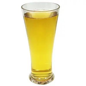 12oz PS/Acrylic Clear Unbreakable Classic Flared Plastic Pilsner Beer Glasses Drinkware