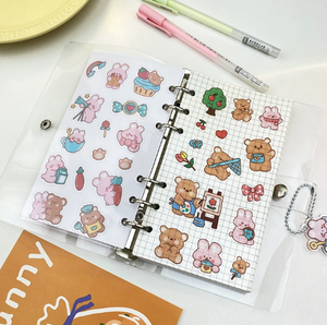 Cuaderno espiral lindo Animal estudiante de Corea papelería creativa PVC y cubierta de papel portátil fresco pequeño Bloc de notas - Product Image 6