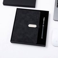 Agenda Diaria Personalizada de Alta Calidad A5 con Bolígrafo, Empaque Personalizado de Lujo en una Caja de Papel de Alta Calidad, Cuaderno con Cubierta de PU