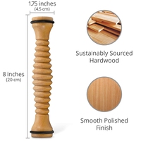Rouleau de massage pour les pieds en bois naturel, soulagement de la douleur musculaire, du stress, outil de réflexologie corporelle