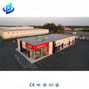 Hot bán Q235/q345 thép đúc sẵn hội thảo hiện đại Thiết kế công nghiệp ánh sáng prefab xây dựng kho siêu thị trường - Product Image 2