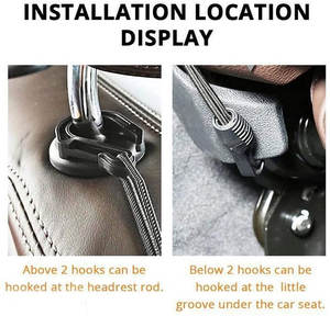 ऑटो सुरक्षा जाल के साथ पालतू बैरियर कुत्ते कार नेट बैरियर, कार के लिए सार्वभौमिक भंडारण बैग, कारों के लिए सार्वभौमिक - Product Image 4