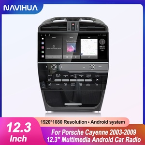 วิทยุติดรถยนต์ระบบแอนดรอยด์ขนาด 12.3 นิ้ว สำหรับ Porsche Cayenne ปี 2003-2009 รุ่นอัพเกรด พร้อมระบบนำทาง GPS มัลติมีเดีย Carplay และชุดควบคุมอัตโนมัติ - Product Image 6