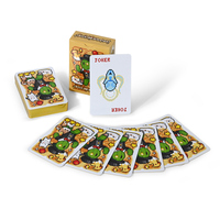 Vente en gros de cartes à jouer en PVC avec logo en feuille d'or de l'usine chinoise Vente personnalisée par les fabricants pour les joueurs de poker