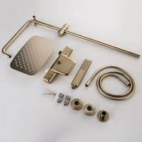 Robinet de Douche de Luxe pour Salle de Bain, Mitigeur Chaud/Froid en Laiton, Système de Douche pour Baignoire, Mitigeur Thermostatique, Ensembles de Douche Thermostatiques