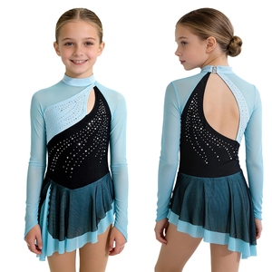 Vestido de Patinaje Artístico para Niñas de 6 a 16 Años con Volantes y Braguitas Integradas para Presentaciones y Competiciones de Patinaje sobre Hielo - Product Image 2