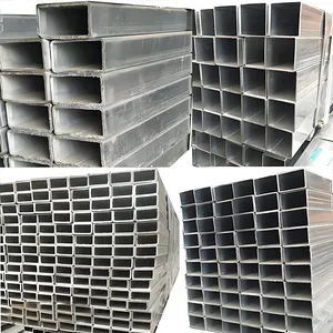 Factory customizable steel square tube with holes 3 inch square steel tubing 40x40x3 3/16 5x5 square steel tube