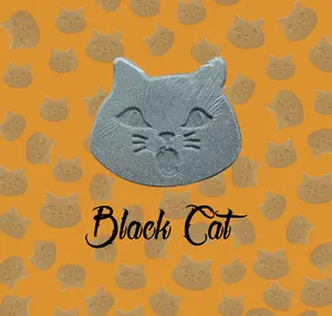최고의 판매 독특한 스타일 천연 유기농 스파 블랙 숯 고양이 목욕 폭탄 할로윈 거품