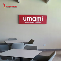 BRANDNEWSIGN Fabricant Personnalisé Enseigne Lumineuse LED 3D Pour Publicité Intérieure Boîte Lumineuse Panneau D'Enseigne Hôtelière Enseigne Magasin