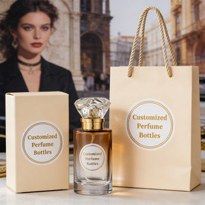 Flacon de <span class=keywords><strong>parfum</strong></span> en verre vintage de luxe avec bouchon en cristal 50 ml 100 ml rechargeable par pulvérisation pour collectionneur - Product Image 2