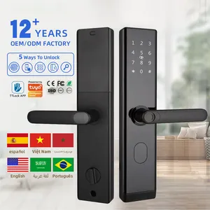 Smart MZD Factory Wholesale Fingerprint Password Electric Smart Door Lock With Remote Control Wifi Smart Lock Smart Lock