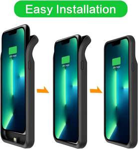 Coques de <span class=keywords><strong>batterie</strong></span> <span class=keywords><strong>externe</strong></span> pour téléphone portable avec clip arrière, chargeur sans fil, étui de protection pour <span class=keywords><strong>iPhone</strong></span> 13-17, coque de <span class=keywords><strong>batterie</strong></span> <span class=keywords><strong>externe</strong></span> - Product Image 2