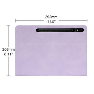 Custodia protettiva senza magneti per <span class=keywords><strong>tablet</strong></span> Samsung <span class=keywords><strong>S8</strong></span> <span class=keywords><strong>Ultra</strong></span>, Tabs8+ con slot per penna, custodia in pelle per Galaxy Tabs7 - Product Image 6