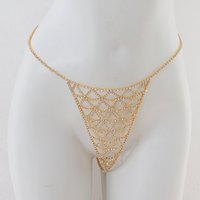 Ensemble Harnais en Strass Doré Liquide Esthétique Baddie, Tenue de Soirée Clubbing Énergie Personnage Principal