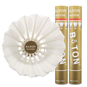 Pasokan pabrik kualitas Super bulu angsa Baton Master sama dengan AS50 BT-Master Kok Badminton gabus alami - Product Image 1