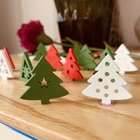 Décoration de Noël artisanale et élégante en forme de sapin et décoration de table pour Noël