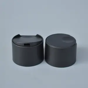 Bouteille cylindre en plastique noir mat de 200ml, 250ml, 300ml, dessus de disque, shampoing, vente en gros, livraison gratuite
