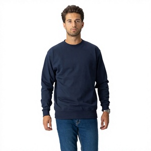 Pull à col rond pour homme de qualité supérieure, tissu en coton respirant, manches longues, sweat-shirt décontracté, fournisseur d'usine en gros - Product Image 1