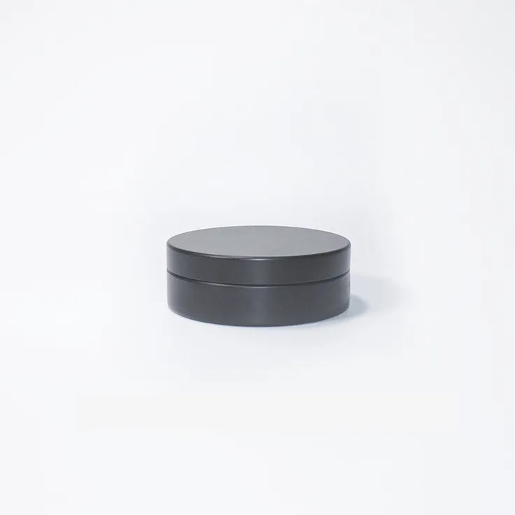 100ミリリットルBlack Aluminum Tin Box For Cosmetic Lip Balm Pomade