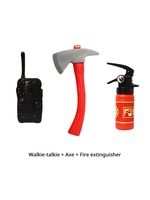 Kinder-Feuerwehrmann-Kostüm: Rote Jacke, Helm, Hose & Zubehör - Deluxe Kleinkind-Feuerwehrmann-Outfit für Verkleidungen & Partys